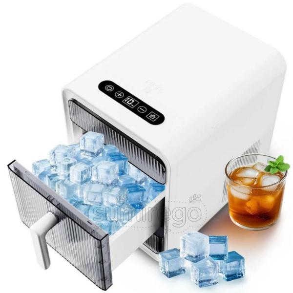 製氷機 業務用 家庭用 高速自動製氷機 8?15 分で 12 個の氷が作れる 1.5L水タンク コン...