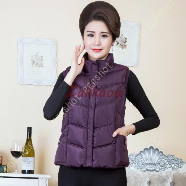 秋冬 ダウンベスト アウター ダウンベスト レディース 婦人服 ミセス シニア あったか カジュアル...
