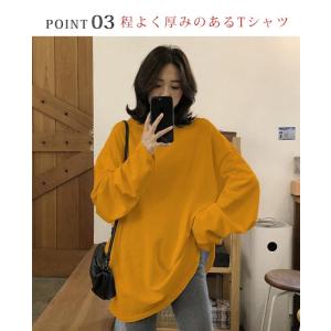 超目玉セール tシャツ ロング丈 長袖 ロンt...の詳細画像4