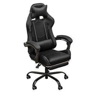 フルフラットメッシュレーシングチェア ゲーミングチェア ブラック HAY-01BK リクライニングチェア