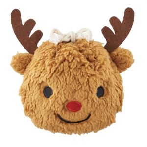 ラッピング 袋 ギフト かわいい_【10枚入り】モコモコ巾着ギフトバッグ トナカイ_58-144-1-3_7412-784｜ストア・エキスプレス-業務用店舗什器