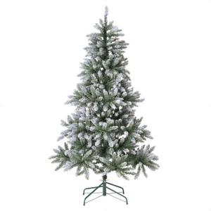 クリスマスツリー  ledライト 北欧_デラックススノークリスマスツリー グリーンホワイト H210cm 1本_38-30-2-4_2493116｜store-express