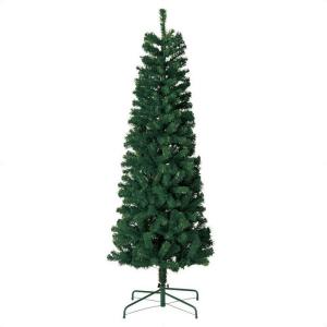 クリスマスツリー   北欧_PVCクリスマスツリー グリーン スリム H210cm 1本_38-31-2-4_8725-144｜store-express