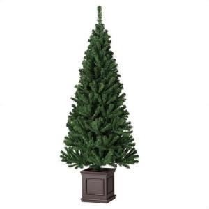 クリスマスツリー  ledライト 北欧_スクエアベースクリスマスツリー スリム H210cm 1本_38-32-2-3_8160-8754｜store-express