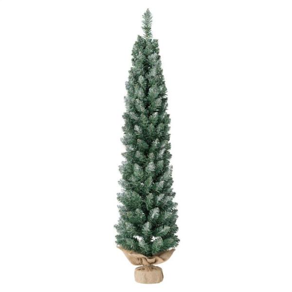 クリスマスツリー   北欧_スノースリムラップクリスマスツリー H120cm 1本_38-34-1-...