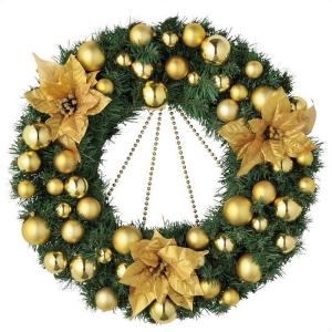 リース 玄関 _【直径50cm】クリスマスビーズ...の商品画像