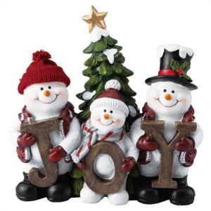 クリスマス 飾り 飾り付け 装飾_スノーマンデコレーションオブジェ ジョイ 1個_38-90-6-1_8725-2536｜store-express