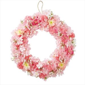 【38cm】桜ピンクリース 1個_33-7-8-...の商品画像