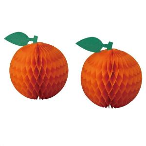 【2個セット】 ハニカムフルーツミニサイズセット オレンジ_45-19-7-5_8186-212の商品画像