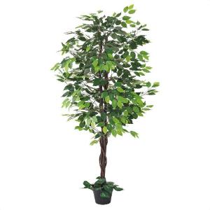 フェイクグリーン 観葉植物 フェイク 人工観葉植物_人工樹木 H150cm ベンジャミングリーン 1台_61-780-34-1_8724-847