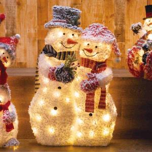 LEDクリスタルグロー スノーマン（大）雪だるま/施工用プロ仕様/業務用