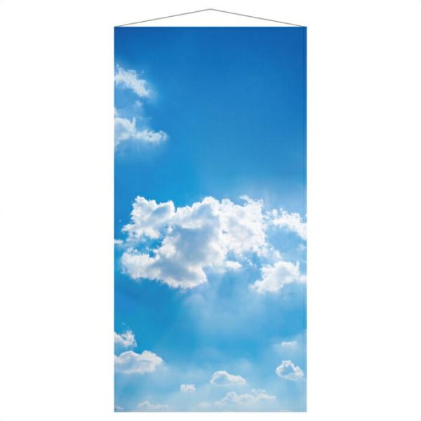 タペストリー 青空 大判 壁掛け_タペストリー スカイ 90×180cm 1枚_55-33-9-1_...