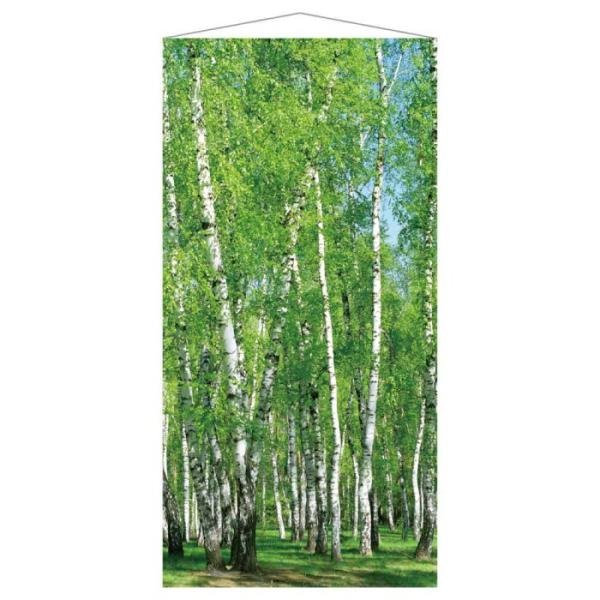 タペストリー 森 大判 壁掛け_タペストリー 白樺 90×180cm 1枚_55-34-8-1_83...