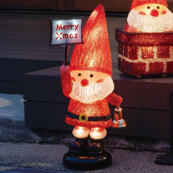 ライト led 飾り イルミネーション_LEDモチーフライト サンタの森 メリークリスマス 60cm...