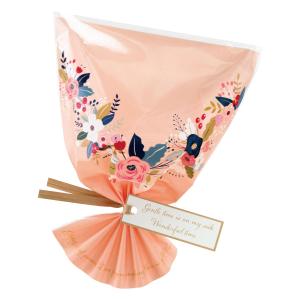 minkissy フラワーラッピングバッグ 50枚 花束用ブーケ包装袋 | 一輪の