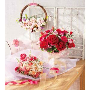 リース 花 玄関 造花_【直径34cm】ナチュ...の詳細画像3