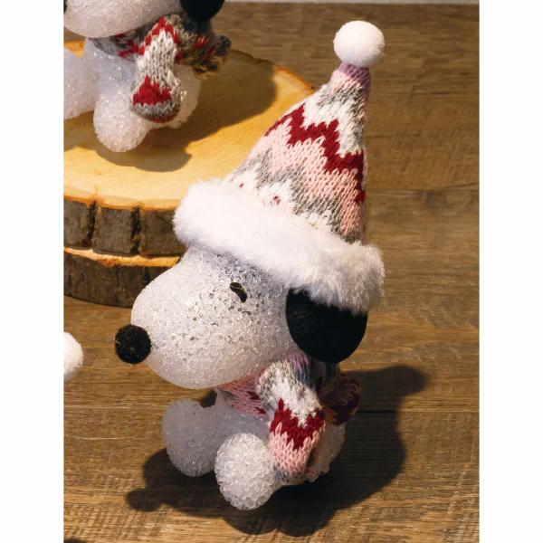 イルミネーションライト  電飾 室内_クリスマスライト ミニスヌーピー ピンクミックス 1個_58-...