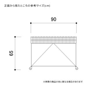 ワゴン バスケットワゴン 販売台 陳列台_バス...の詳細画像4
