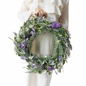 リース 花 玄関 造花_【直径66cm】フラワ...の詳細画像1