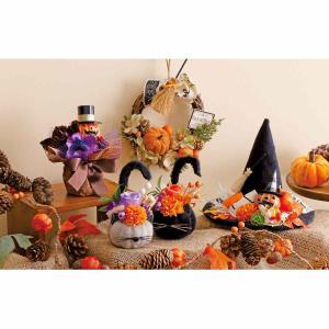 リース ハロウィン 玄関 造花_【直径23cm...の詳細画像1