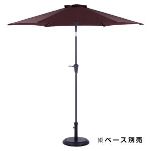 アルミパラソル 240cm ブラウン 1本_61-802-88-3_6922-563