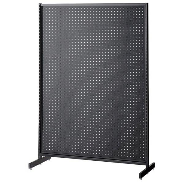 有孔ボード パンチングボード 棚 壁_SF中央両面スリムタイプ 幅90×高さ135cm ブラック ブ...