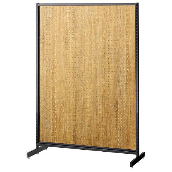 有孔ボード パンチングボード 棚 壁_SF中央両面スリムタイプ 幅90×高さ135cm ブラック ラ...