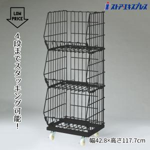 ストア・エキスプレス ワゴン バスケットワゴン 販売台 陳列台_傾斜