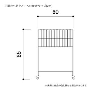バスケットワゴン 販売台 陳列台_ワイヤー2段...の詳細画像1