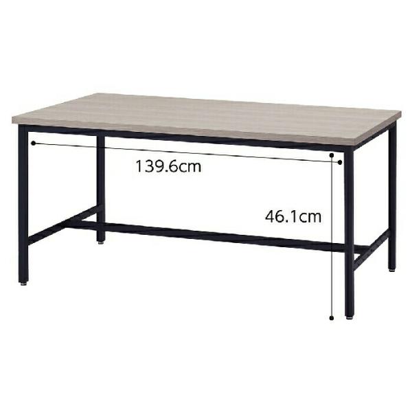 テーブル カフェ 四角 高さ70_ダイニングテーブル　ブラックフレーム　W150cm 1台_61-7...