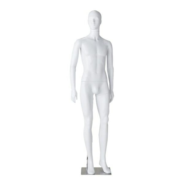 マネキン トルソー メンズ 男性_軽量ABS製 紳士全身リアルマネキン 直立ポーズ 1台_61-78...