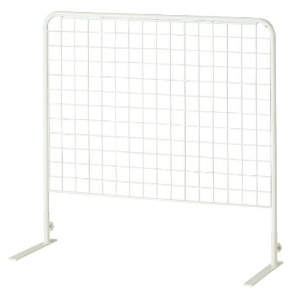 ワゴン バスケットワゴン 販売台 陳列台_ワゴン用上置きネット 白 幅90cm用 1台_61-797...