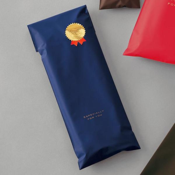 梨地ギフトバッグ 縦長タイプ ネイビー 16×80cm 20枚_61-800-60-4_36109-...