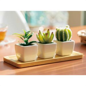 フェイクグリーン 観葉植物 フェイク 人工観葉植物_多肉植物プランター（フェイクグリーン）_7D-22-3-1_7892-4567