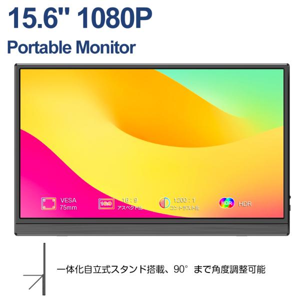 在庫処分 15.6インチ FHD フルHD モバイルモニター ゲーミングモニター モバイルディスプレ...