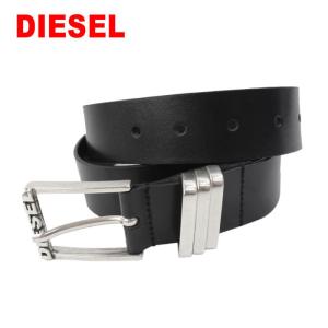 DIESEL ディーゼル ベルト X07976 PR013 メタル3連ループ レザー 牛革 メンズ ab-421300｜store-goods