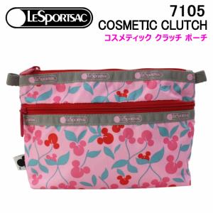 レスポートサック ポーチ 7105 G789 MICKEY CHERRY LeSportsac コスメティック クラッチ 化粧ポーチ レスポ ab-426700｜store-goods