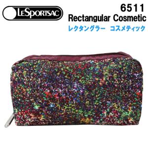 レスポートサック ポーチ 6511 E773 GLITTER MIRAGE LeSportsac レクタングラー コスメティック ab-60133｜store-goods