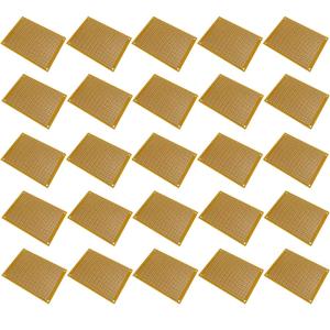 KKHMF 25個 PCB 5×7cm ユニバーサル基板 DIY実験プレートマトリックス 回路基板 Arduinoと互換 「国内配送」