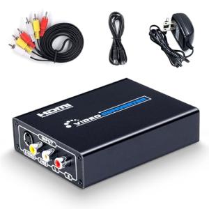 ELEVIEW コンポジット/S端子 to HDMI 変換器 1080p対応 Composite 3RCA AV/S-Video コンバータ
