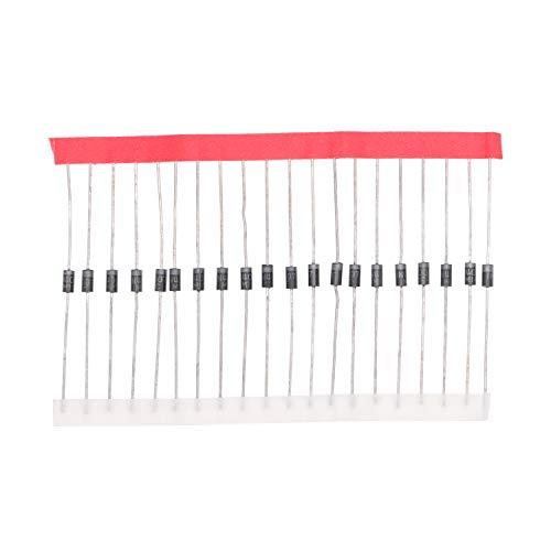 HUABAN 100PCS 1N4007 整流ダイオード 1A 1000V DO-41 (DO-20...