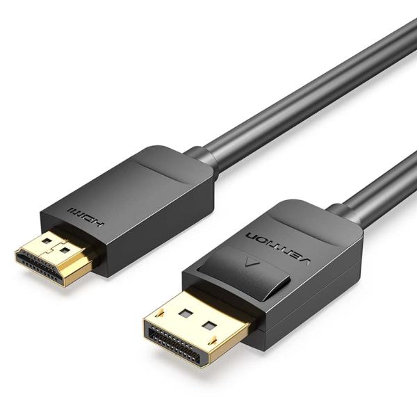 VENTION DP to HDMI 変換ケーブル 2m ブラック HDCP対応 DisplayPo...