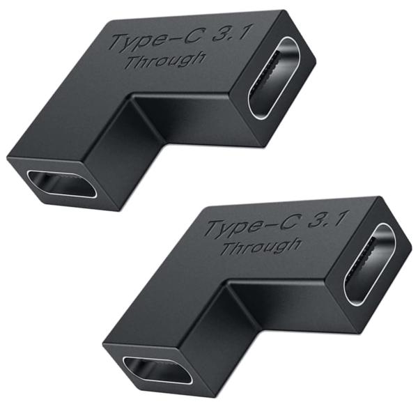 fine-R USB Type C 方向変換 中継 アダプタ 延長アダプタ (2個) メス to メ...
