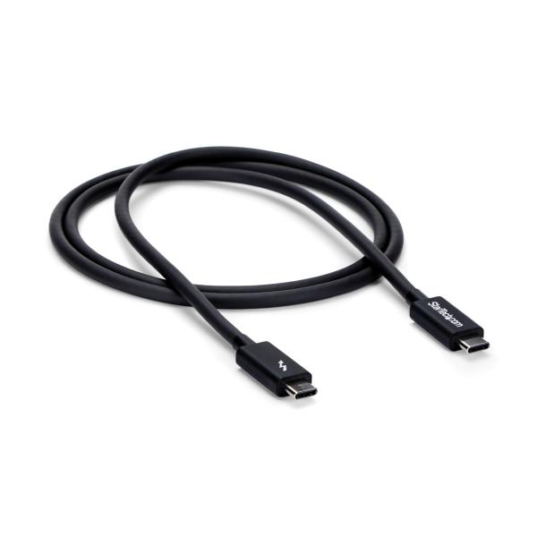 StarTech.com Thunderbolt 3 (20Gbps) USB-C ケーブル 1m ...