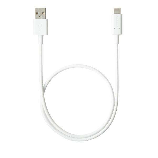 NTTドコモ NTTドコモ純正0.5m［USB-A ⇔ USB-C］ケーブル 充電・転送 ホワイト