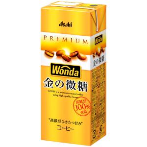 アサヒ飲料 液体 ワンダ 金の微糖 (LL) 紙パック スリム 200ml×24本 コーヒー