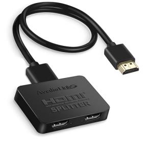 avedio links HDMI分配器 4Kx2K HDMIスプリッター 1入力2出力 3D、フルHD、 1080P、HDCP1.4対応 HDMI 二股 お好みの2台のディスプレイに同時出力可能｜ストアハナ