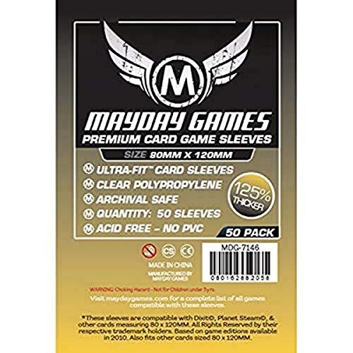 Mayday Magnum Ultra Fit 50 Card Sleeves 80mm X 120...