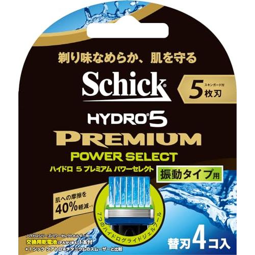 シック Schick 5枚刃 ハイドロ5 プレミアム パワーセレクト 替刃 4コ入 アルカリAAA単...