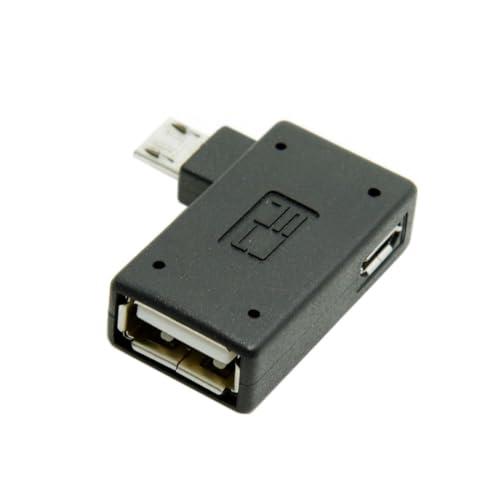 chenyang CY Micro OTGアダプター 左角度マイクロUSB OTGからUSB Typ...